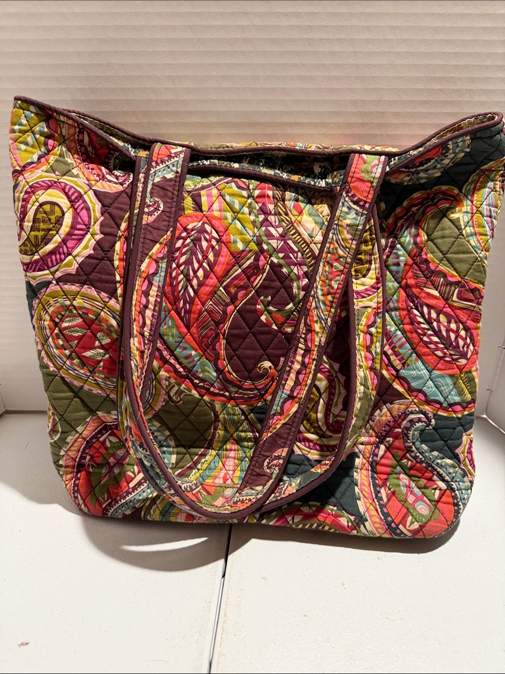 Vera Bradley Multicolor Quilted Paisley Tote Bag